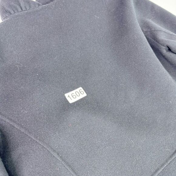 Talbots Jacket Womens 10 Black wool Button Down Blazer comfort  coat - Picture 9 of 9